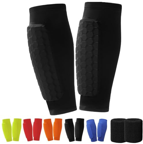 Générique 2025 Protection Tibia Ski, Protège-Tibias pour Enfants et Adultes, Adaptés pour les Sports de Plein Air, Équipement de Protection Ski, Sport, Football - Noir, Taille S, Unisex