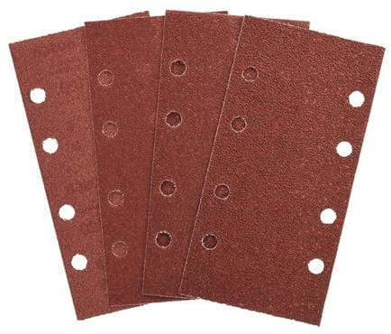 1 Uds papel de lija cuadrado papel de lija de 8 agujeros 185 * 93mm antiobstrucción molienda en seco flocado papel de lija adhesivo herramientas abrasivas, HJ, 2000