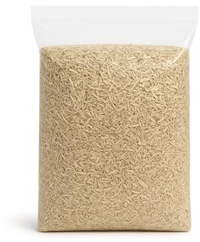 Patio Wise Premium All Natural Hemp Bedding & Garden Mulch – Dust-Free, Odor-Control, Ultra-Absorbent Pet Bedding for Small Animals, Chickens & Livestock – Bagged Biodegradable Ground Cover- 33 lb