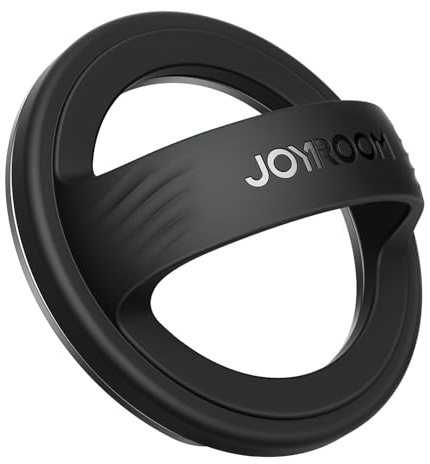 JOYROOM MagSafe Fingerhalter, Magnetischer Handy Griff, MagSafe Ring Halter weich Silikon, Handy Ring Halterung für 360 Grad Drehbar, Grip Abnehmbar für iPhone 17/16/15/14/13, Schwarz