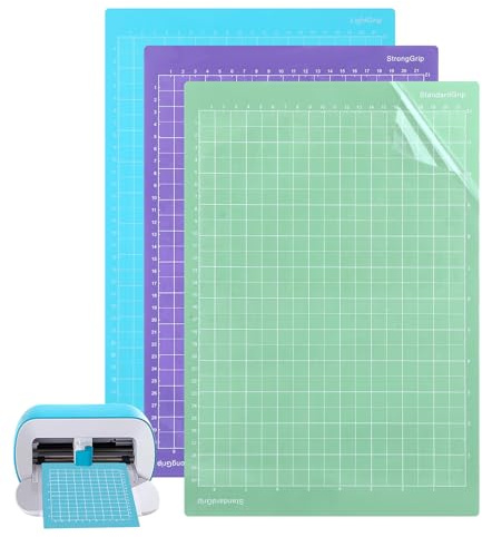3 Stück Schneidematte für Cricut Joy Xtra​​, Selbstklebende Cutting Mat, Ersatzkleber Klebrige Schneideunterlage, 8.5 x 12inch Cutting Mat zum Basteln, Mehrfarbig, Plotter Zubehör Basteln