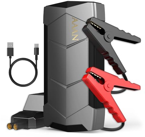 Jump-start 12V vehicles (up to 5.0L petrol / 3.5L diesel engines) in seconds with this reliable car battery jump starter. Equipped with heavy-duty jump leads, it's a must-have for roadside emergencies