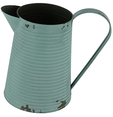 YARNOW Secchi Metallo Vintage con Maniglia Decorazione e Ufficio Perd Esterni come Centrotavola per Matrimoni