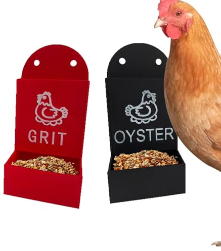Kalkstein für Hühnerstall, Tränke für Geflügel, 2 Trichter aus Kalkstein für Enten, Hühner und mehr