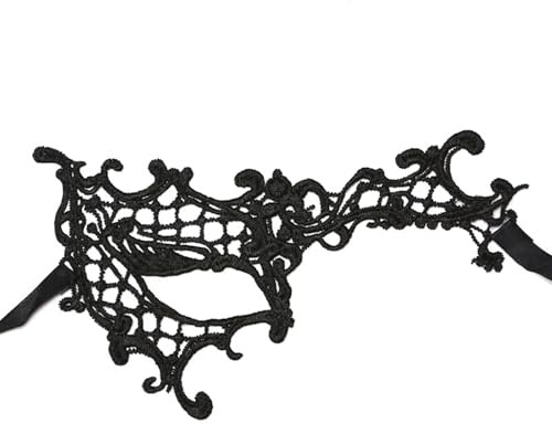 CHENGZI Halloween Augenmaske Maskerade Maske Spitze Augenmaske Blumenmuster (Ein Auge)