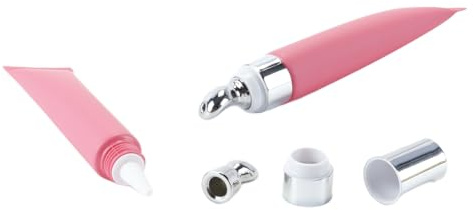 Hoite Paquete de 2 tubos flexibles de 15 ml: envases rellenables y a prueba de fugas para cremas para ojos, aceites esenciales y artículos de aseo personal de viaje.