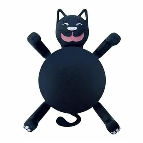 Cat Coaster, Cat Cup Holder with Funny Expression & Liftable Limb, Mat for Coffee Beer Mug Wine Glass Home Bar, Unique Gift for Lovers (Black)