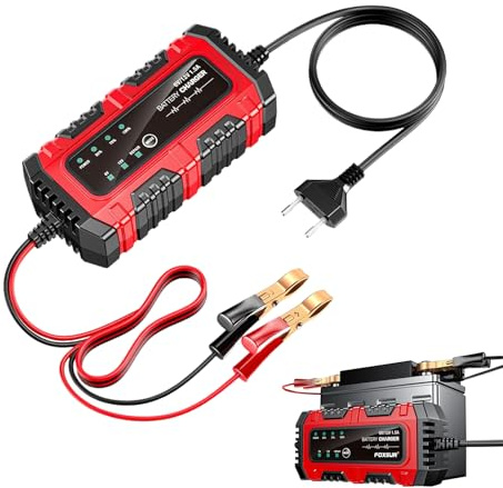 Mantenedor De Batería Cargador De Goteo - 1.5A 6V/12V Cargador Automático Inteligente para Automóvil, Moto, Camión, Furgoneta Y | Reparación Y Mantenimiento De Baterías De Vehículos