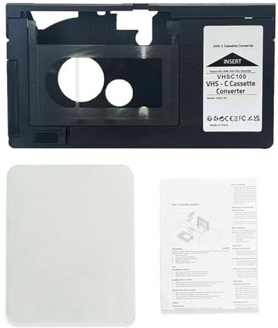 BECBOLDF VHS-C Tape Cassette Adapter for Camcorders Motorized Ideal for VCR Player, Video Cassette Player and VHS to Digital Converting