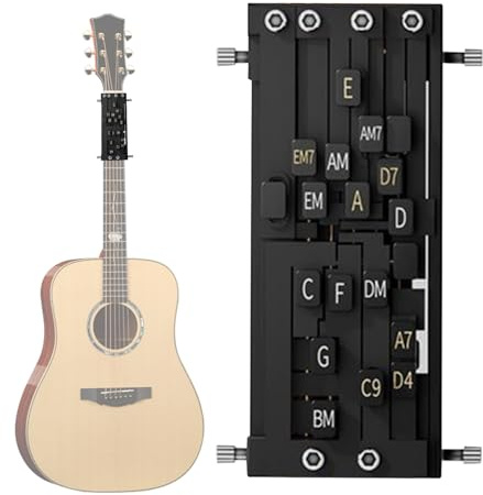 Gitarren Akkord Presser Tragbares Gitarren Übungsgerät | Akustisches Zubehör zur Unterstützung beim Üben und für Jugendliche, Teenager, , und Anfänger