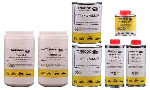 Tankdoc Tanksanering låda 7 delar för 80 liters tank färg ljusgrå (låda 80 ljusgrå)