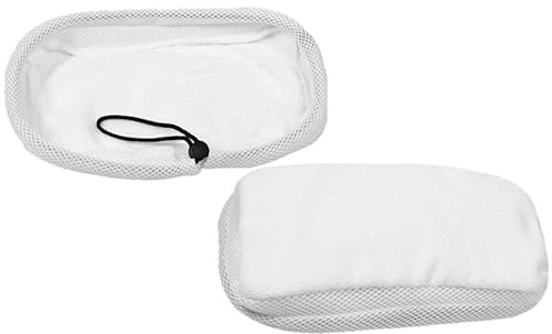 Deals2u365 Steam Mop Pads for Morphy Richards 12 in 1 720022, 720023 Steam Cleaner Main Floor Cleaning Cloths Pack of 2 (White) - Does NOT FIT Luna STEAM MOP