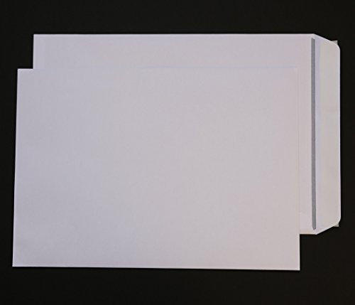 45 St. Versandtaschen B4 ohne Fenster weiß Haftklebend 250x353 mm HK Briefumschläge Kuvert