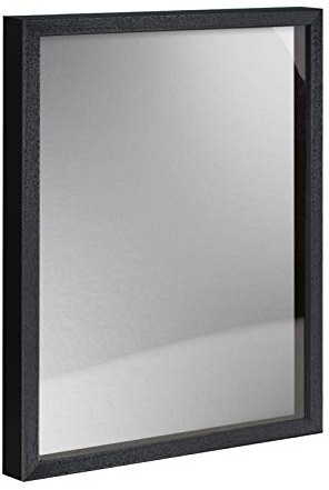 Objektrahmen 1,5 cm tiefer Bilderrahmen aus Massivholz VARIO36 inkl. Gratis Zugabe 60x80 cm Schwarz matt (lackiert)