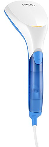 Philips Vaporizador Manual,1000 W, hasta 20 g/min, planchado vertical, depósito de agua fijo de 60 ml, Azul/Blanco (GC300/20)