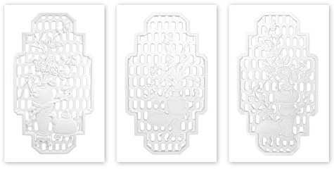 Wandornament | vorgrundiertes schlagfestes Polyurethane | Bild | Klassisch | Verzierung | weiß | PU | Hexim Perfect | 800 x 450 mm | K4043