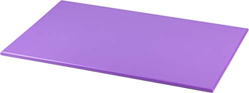 Grunwerg CB-1218P - Tabla de cortar (polietileno higiénico, 45 x 30 x 1 cm, codificada por color), color morado