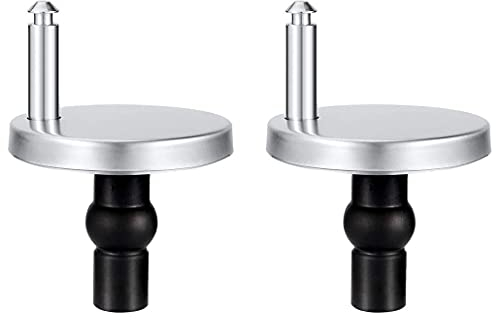 Hsthe Sea Confezione da 2 Cerniere per sedile WC Fissaggi a sgancio rapido superiori Viti per pozzetti in gomma di ricambio universali Raccordi per fori ciechi Viti in gomma espandibili Base da 45 mm