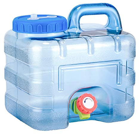 Starnearby Tanica per acqua da 5 l ~ 22 l, tanica per acqua con rubinetto, serbatoio per acqua potabile, contenitore per acqua, tanica per acqua senza BPA, per esterni, campeggio, stoccaggio per bere