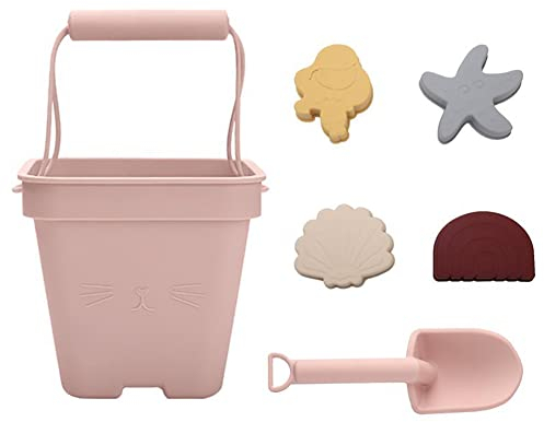 Strandspielzeug für Kinder, Sandeimer und Sandschaufeln, Sand Spielzeug Set für Jungen Mädchen, Spielsand-Set-Spielzeug für Outdoor, Poolund Strandspiele