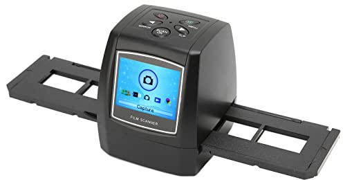 Scanner per Pellicole e Diapositive con Ampio Schermo LCD da 2,4 Pollici, Mini Scanner per Diapositive Digitale Portatile per Negativi di Pellicole per Diapositive da 35 Mm a 135 (Spina europea