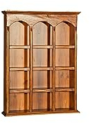 Biscottini Hängeschrank für Küche und Bad aus Holz 54 x 12,5 x 72 cm | Vitrine im Shabby Chic | Hängeschrank für Badezimmer | Badezimmerschrank