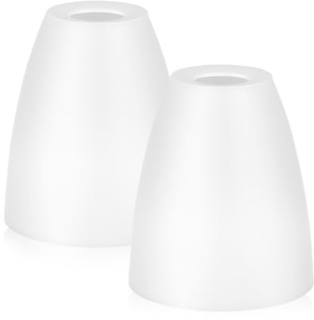 Abat-jour en Plastique Blanc E14 Lot de 2 pour Lampe de Bureau