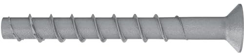 Fischer Ultracut FBS II CP SK 10x100 Betonschrauben TX40 - Leistungsstarke Betonschrauben für den Innenbereich - Sichere Befestigung in Beton & Mauerwerk, Stahl feuerverzinkt - 50 Stück