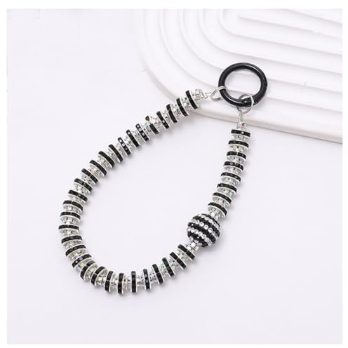 Wisafory Handykette Strass Telefonkette Glitzer Hand Lanyard Handyanhänger Handgelenkkette Schlüsselband Handschlaufe Handyband Kurze Telefon Kette Handyschmuck für Frauen Damen 1#