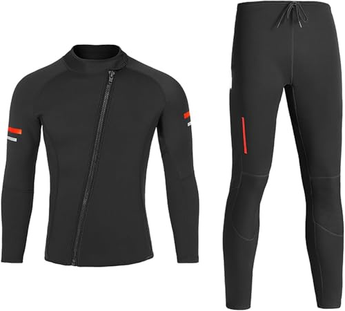 Zweiteiliger Neoprenanzug aus Neopren, 1,5 mm, für Herren und Damen, Schnorcheln, Tauchen, Surfen, Bodyboarding, Tauchanzug
