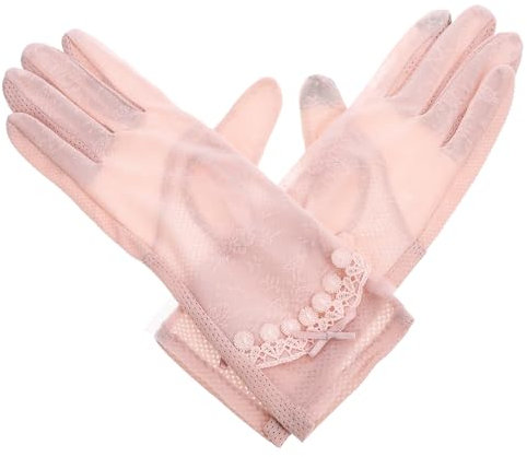 SOIMISS 3stücke Luftige Uv-Schutz Touchscreen-Handschuhe Für Damen Atmungsaktive Lace-Mitten Für Outdoor-aktivitäten Wie Radfahren Wandern Und Klettern
