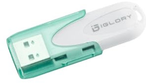 IGLORY 128GB Encrypted USB Drive – NFC One-Tap Unlock, Auto Lock, Military-Grade AES 256-bit Encryption，Compatible with iOS/Android Systems, Orange.