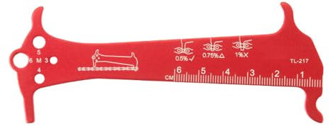 Road Bike Chain Tool Measuring Ruler Bicycle Chain Wear Indicator Checker Bicycle Chain Gauge Measuring Ruler