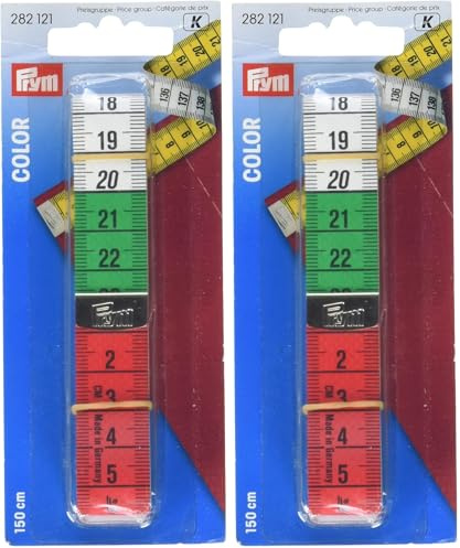 Prym Ruban À Mesurer De Couleur, Longueur 150 Cm, Multcolor (Lot de 2)