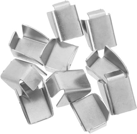 Homoyoyo 10 Pezzi Fibbia della staffa divisoria clip per ripiano clip per ripiani clip mensola supporto per scaffale reggipiani in metallo pioli per mensole in metallo ferro da stiro Silver