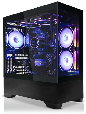 SYSTEMTREFF High-End Gaming PC AMD Ryzen 9 9900X 12x5.6GHz | AMD Radeon RX 9070 XT 16GB DX12 | 1TB M.2 NVMe | 32GB DDR5 RAM | Windows 11 | WLAN Desktop Computer Rechner für Gamer, Zocker & Streamer