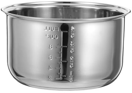 SOLUSTRE Doublure de cuiseur à Riz intérieur Acier Universel Inoxydable Remplacement Accessoire de Cuisine Doublure de cuisinière électrique Accessoires pour cuiseur à Riz électrique Silver