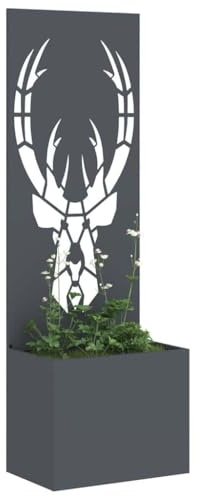 vidaXL Garten Sichtschutz-Leinwand Anthrazit 50 x 32 x 150 cm