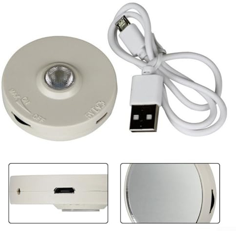 Sorgente luminosa a montaggio adattabile Microscopia Organica USB 5v Illuminatore Led con Cavo per 5w 52mm Compatibile Microscopio Luce di Riempimento 55006500k Colore