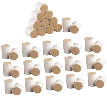 WEKAMOS 54 Handgefertigte Braune Moxa Stäbchen aus Papier Natürliche Moxakegel für Professionelle Moxibustion und Wellnessanwendungen im Kosmetikstudio