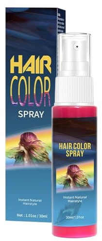 Ranley Spray De Color Para El Cabello | 30ml Estilizado En Raíces,Alternativa De Tinte Temporal E Instantáneo - para Mujeres Hombres Halloween Fiesta Maquillaje Boda Diario