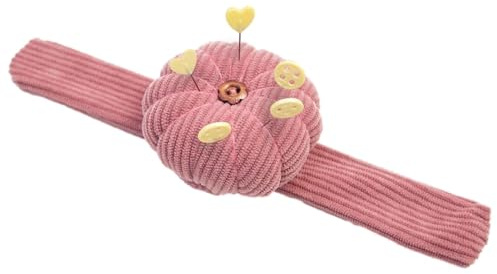 Handledsnålshållare – 6,5 cm pumpaarmband nålkudde, pop-snap-ring nålkudde