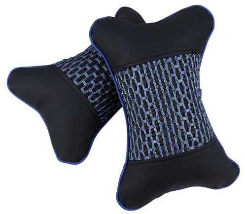 MUSISALY 1 Paar Universelle Nackenstützkissen fürs Auto Atmungsaktive Kopfstützenkissen mit Ergonomischer Form Langlebiges Multifunktions Autokissen für Besseren Sitzkomfort