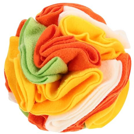 HOMSFOU Pelota Interactiva para Perros Pequeños de Polar Fleece para Ejercicio Mental y Aliviar Comportamiento Destructivo en Casa o Jardín