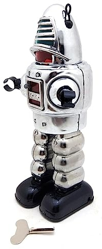 Watreketal Spring Robot Clockwork Toy Desk Decors Wind Up Tinplate Robot Interactive Table Adult Bedroom Furnishing Model Wind-up Toy Wind-up Toys Wind-up Toy Robot Wind-up Toys for Kids