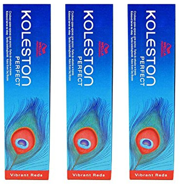 3x Wella Koleston Perfect 33/55 Dunkelbraun Intensiv Mahagoni Intensiv 60ml
