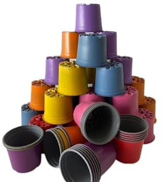 50 x Terracotta Coloured 13CM Flowerpots