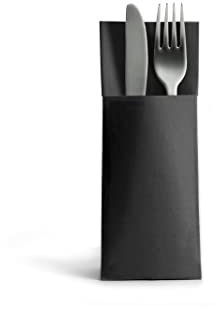 Alvotex Airlaid 50 Cutlery Napkins, Cutlery Pockets, Fabric-Like, Disposable Napkin, 32 x 40 cm