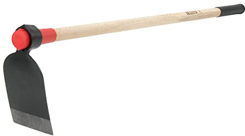 Bellota HOE325800W120AP - Azada de Acero Especial para Agricultura y jardinería, con Mango de Madera y Sistema antigiro
