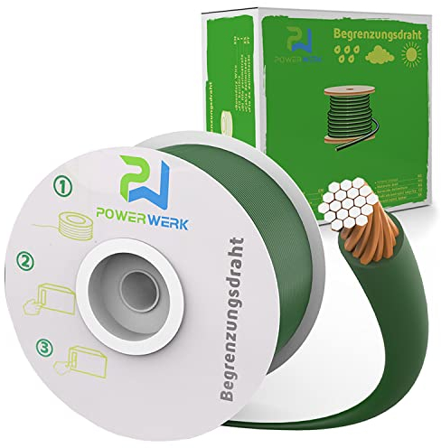 300m Begrenzungskabel + 300 Erdspieße für Mähroboter Rasenmäher Rasenroboter Zubehör SET Begrenzungsdraht für Suchkabel - kompatibel mit GARDENA/BOSCH/HUSQVARNA/WORX/HONDA/ROBOMOW/iMow